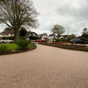 large resin driveway