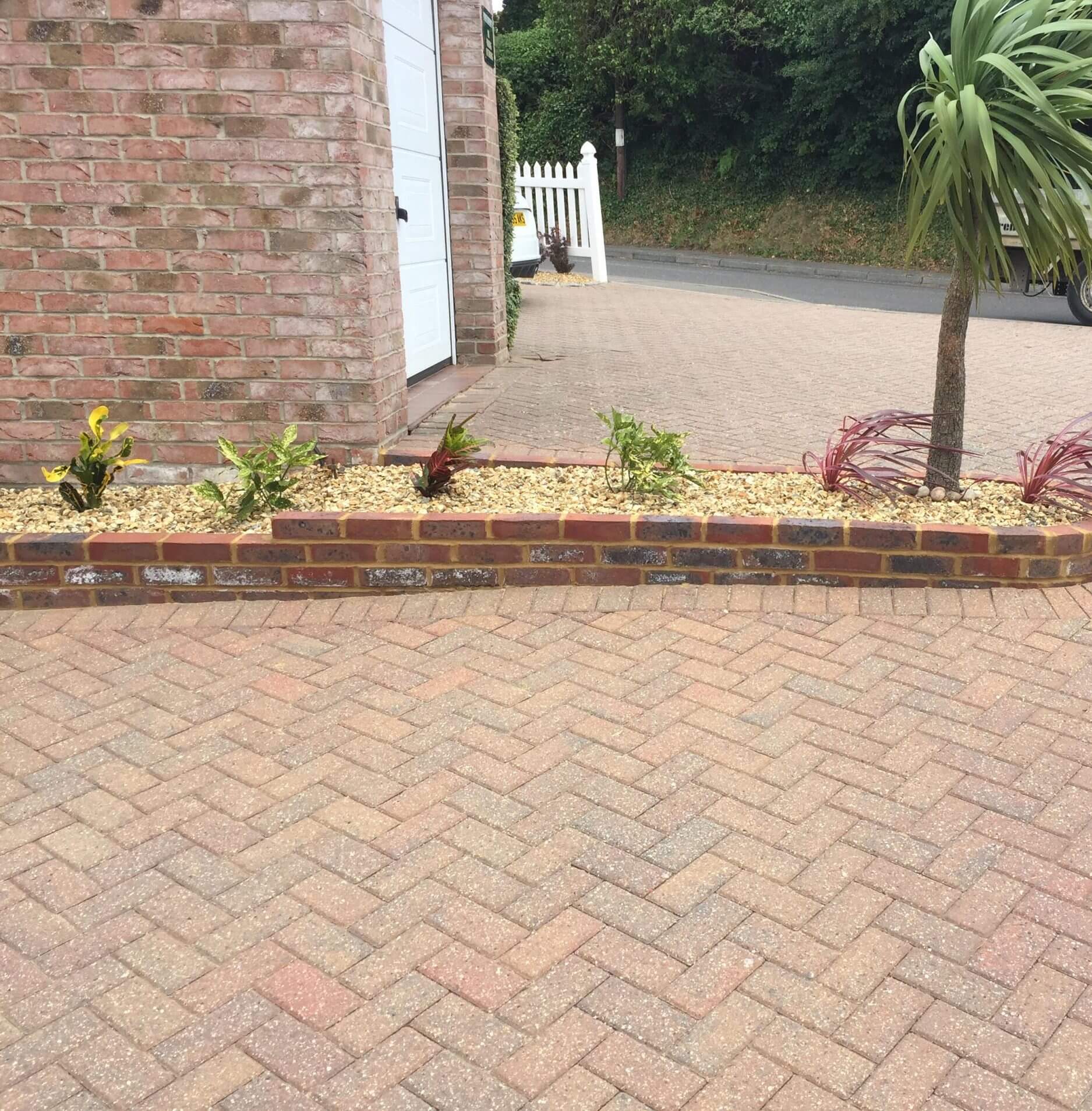 driveway has been re-laid