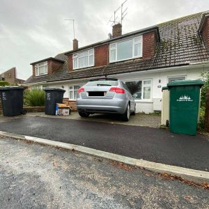 new crossover in front of driveway