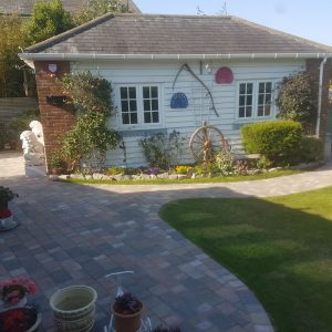 pathway through garden