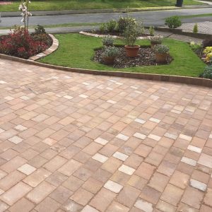 residential brown driveway