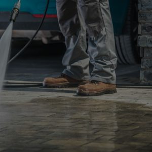stone driveway cleaning